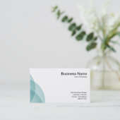 Edge Circles - Light Blue Green Visitenkarte (Stehend Vorderseite)