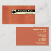 Edge Etikettiert - gestrichene Terracotta Visitenkarte (Vorne/Hinten)