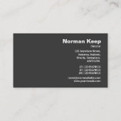 Edge etikettiert Monogramm - farbiger Kreis 04 Visitenkarte (Rückseite)