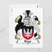 Edge-Familienwappen Postkarte (Vorne/Hinten)