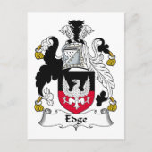 Edge-Familienwappen Postkarte (Vorderseite)