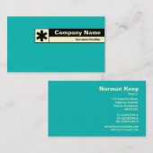 Edge Label - Aqua Blue 0ABAB5 Visitenkarte (Vorne/Hinten)