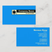 Edge Label - Blue 0099FF Visitenkarte (Vorne/Hinten)