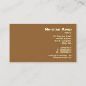 Edge Label - Brown 996633 Visitenkarte (Rückseite)