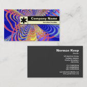 Edge Label - Fraktal Abstrakt 061012d Visitenkarte (Vorne/Hinten)