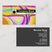 Edge Label - Fraktal Abstrakt 061012f Visitenkarte (Vorne/Hinten)