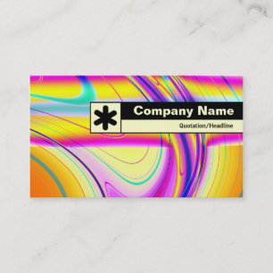 Edge Label - Fraktal Abstrakt 061012f Visitenkarte