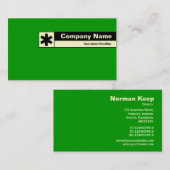 Edge Label - Green 009900 Visitenkarte (Vorne/Hinten)