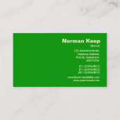 Edge Label - Green 009900 Visitenkarte (Rückseite)