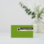 Edge Label - Green 669900 Visitenkarte (Stehend Vorderseite)