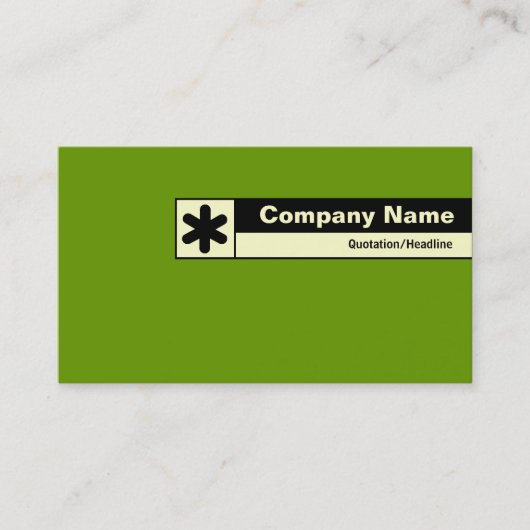 Edge Label - Green 669900 Visitenkarte (Vorderseite)