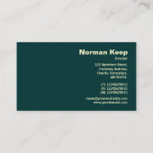 Edge Label - Green Star Wheel Visitenkarte (Rückseite)