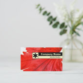 Edge Label - Japanischer Ahornleaf Visitenkarte (Stehend Vorderseite)