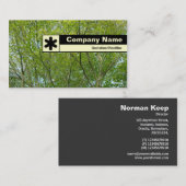 Edge Label - Japanisches Ahorn Visitenkarte (Vorne/Hinten)