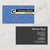 Edge Label Monogram - Abstrakt 080716(1) Visitenkarte (Vorne/Hinten)