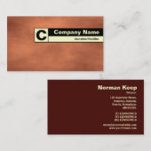 Edge Label Monogram - Martian Sandstorm Visitenkarte (Vorne/Hinten)