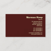 Edge Label Monogram - Martian Sandstorm Visitenkarte (Rückseite)