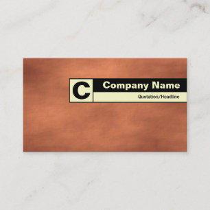 Edge Label Monogram - Martian Sandstorm Visitenkarte
