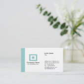 Edge - Light Blue Green Visitenkarte (Stehend Vorderseite)