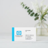 Edge - Light Blue Visitenkarte (Stehend Vorderseite)