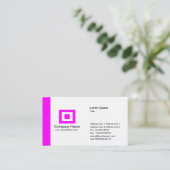 Edge - Magenta Visitenkarte (Stehend Vorderseite)