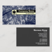 Edge markiert - Blauer Herbst Visitenkarte (Vorne/Hinten)