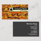 Edge markiert - Blauer Herbst Visitenkarte (Vorne/Hinten)