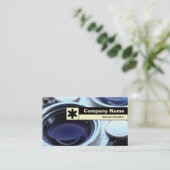 Edge markiert - Vintage TLR-Kamera Visitenkarte (Stehend Vorderseite)