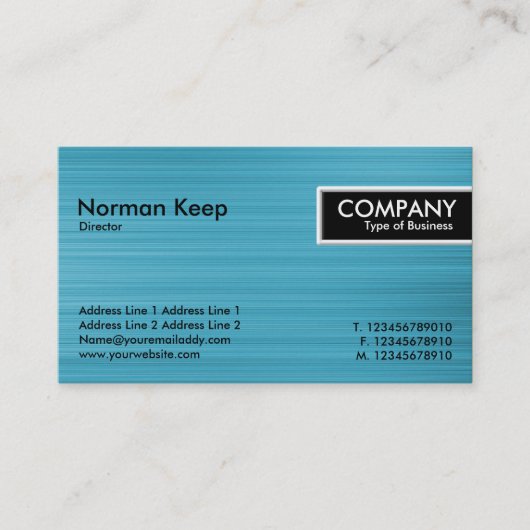 Edge-Markierung - Beleuchte blaue Textur Visitenkarte (Vorderseite)