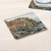 Edge of Italy - Manarola - Square Untersetzer (angewinkelt)