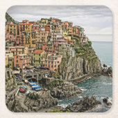 Edge of Italy - Manarola - Square Untersetzer (Vorderseite)