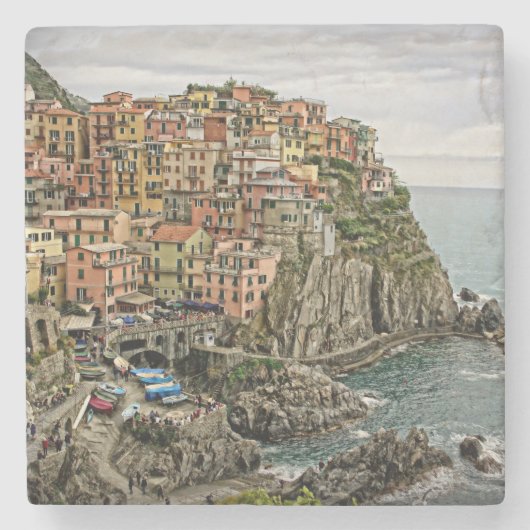 Edge of Italy - Manarola - Stone Untersetzer (Vorderseite)
