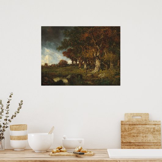 Edge of the Forest - Diaz de la Peña Kunst Poster (Küche)