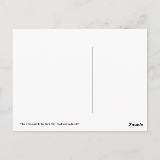 Edge of the Storm COURAGE postcard Postkarte (Rückseite)