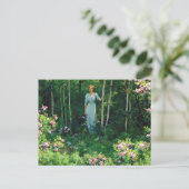 Edge of the Woods Charles Curran Postkarte (Stehend Vorderseite)