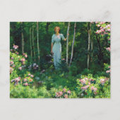 Edge of the Woods Charles Curran Postkarte (Vorderseite)