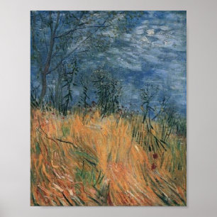 Edge of Wheatfield mit Poppies Van Gogh Fine Art Poster