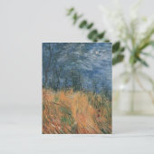 Edge of Wheatfield mit Poppies Van Gogh Fine Art Postkarte (Stehend Vorderseite)