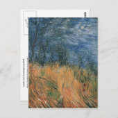 Edge of Wheatfield mit Poppies Van Gogh Fine Art Postkarte (Vorne/Hinten)