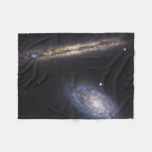Edge-On Galaxy Ngc 4302 & Tilted Galaxy Ngc 4298 Fleecedecke (Vorderseite (Horizontal))