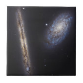 Edge-On Galaxy Ngc 4302 & Tilted Galaxy Ngc 4298 Fliese (Vorderseite)