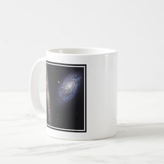 Edge-On Galaxy Ngc 4302 & Tilted Galaxy Ngc 4298 Kaffeetasse (Vorderseite Links)