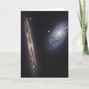 Edge-On Galaxy Ngc 4302 & Tilted Galaxy Ngc 4298 Karte