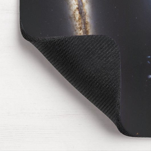 Edge-On Galaxy Ngc 4302 & Tilted Galaxy Ngc 4298 Mousepad (Ecke)