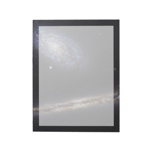 Edge-On Galaxy Ngc 4302 & Tilted Galaxy Ngc 4298 Notizblock (Rotiert)
