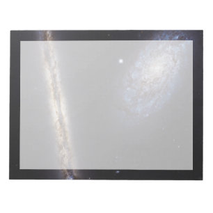 Edge-On Galaxy Ngc 4302 & Tilted Galaxy Ngc 4298 Notizblock