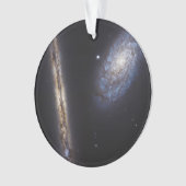 Edge-On Galaxy Ngc 4302 & Tilted Galaxy Ngc 4298 Ornament (Vorderseite)