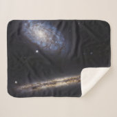 Edge-On Galaxy Ngc 4302 & Tilted Galaxy Ngc 4298 Sherpadecke (Vorderseite (Horizontal))