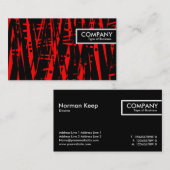 Edge Tag - Abstrakt rot und schwarz (Vorne/Hinten)