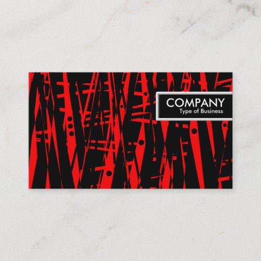 Edge Tag - Abstrakt rot und schwarz (Vorderseite)